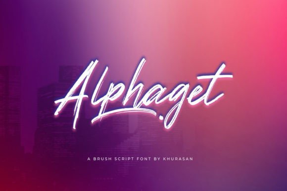 Alphaget: A Modern Brush Script for Standout Designs