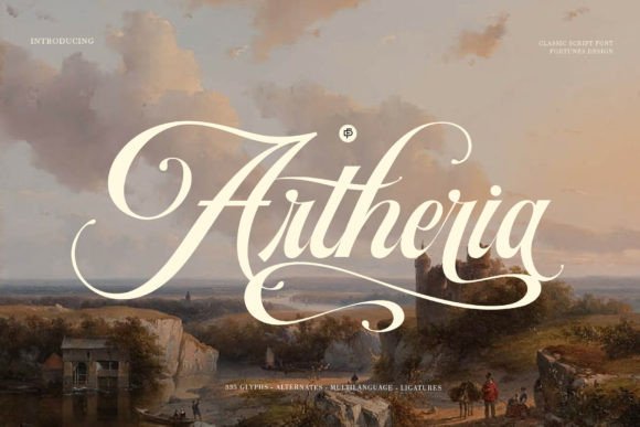 Artheria: A Script Font with Timeless Vintage Character