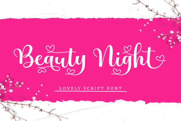 Beauty Night: A Script Font for Romantic and Elegant Designs