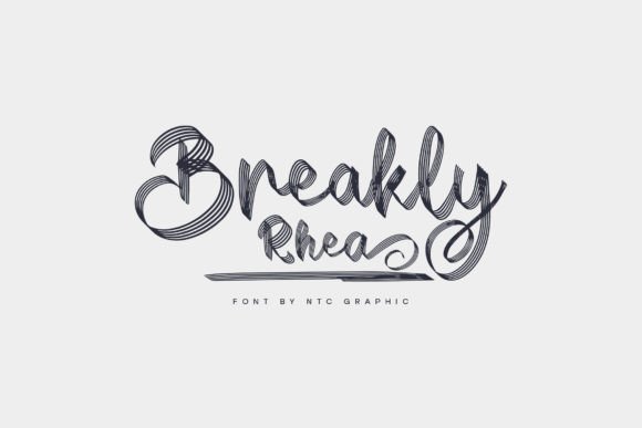 Breakly Rhea: The Handwritten Script Font for Modern Design