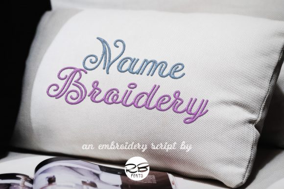 Name Broidery: A Script Font for Elegant Branding