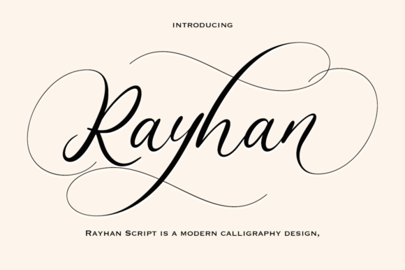 Rayhan: The Modern Calligraphy Font That Adds Soul to Your Designs