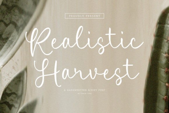 Realistic Harvest: The Handwritten Script Font That Feels Alive
