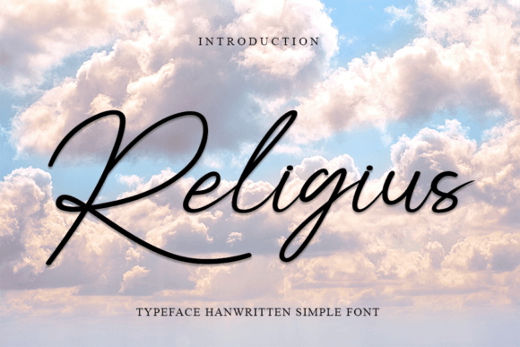 Religius: A Magical Script Font for Elegant Creations
