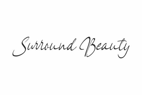 Surround Beauty: A Font That Brings Artistic Flair to Your Projects