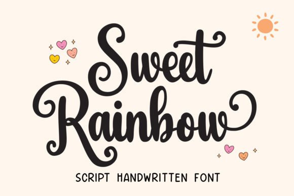 Sweet Rainbow: A Script Font for Every Season